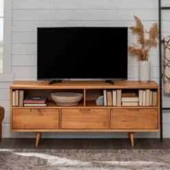 Cara Mid-Century Modern 3 Drawer TV Stand For TVs Up To 65" - Saracina Home 32 Cara Mid-Century Modern 3 Drawer TV Stand For TVs Up To 65" - Saracina Home -Cheap Furniture Store GUEST 0382d846 581a 4903 9ef0 400ed4eadf41