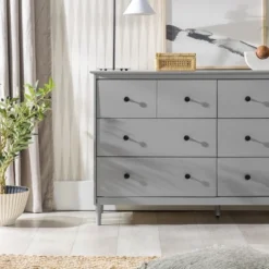 Stiva Classic Mid-Century Modern Horizontal 6 Drawer Dresser - Saracina Home -Cheap Furniture Store GUEST 03a1f54e 4537 4cfe 8b24 c78de9815ace