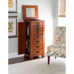 Delia Jewelry Armoire Brown - Powell Company -Cheap Furniture Store GUEST 0454207a 822a 4010 846b b8a617a392c9