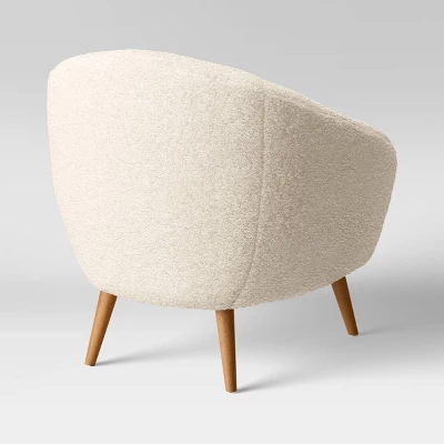 Odilia Rounded Accent Chair Cream - Threshold™ 4 Odilia Rounded Accent Chair Cream - Threshold™ - Image 2