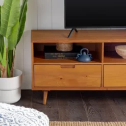 Cara 3 Drawer Mid-Century Modern 3 Drawer TV Stand For TVs Up To 80" - Saracina Home 24 Cara 3 Drawer Mid-Century Modern 3 Drawer TV Stand For TVs Up To 80" - Saracina Home -Cheap Furniture Store GUEST 0824ed10 634d 442e 93d1 6435deb8cb30