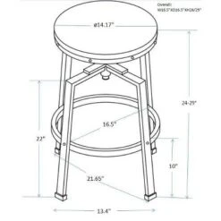 Lewiston Adjustable Swivel Barstool - Threshold™ -Cheap Furniture Store GUEST 08a4a797 b4f3 4d78 98f5 a28987c45647