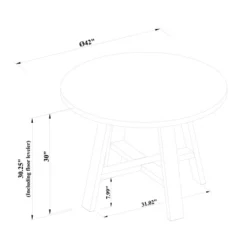 42" Linden Round Wood Dining Table - Threshold™ Designed With Studio McGee -Cheap Furniture Store GUEST 0c000735 3d37 445d 864f 66166a58d562