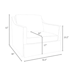 Vivian Park Upholstered Swivel Chair Cream - Threshold™ Designed With Studio McGee -Cheap Furniture Store GUEST 0f6cc5a6 f1ac 4b5a a69b 5faae524745a