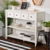 48" Farmhouse Solid Wood 2 Drawer Buffet White - Saracina Home -Cheap Furniture Store GUEST 1d1895cc bd54 42de 972d 25c485b1ba6c