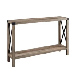 Sophie Rustic Industrial X Frame Entry Table - Saracina Home -Cheap Furniture Store GUEST 2292a929 879a 40c9 b1e6 a320c41470f7