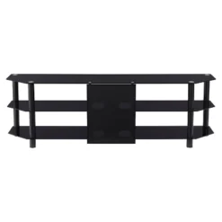 Travers Open Shelves TV Stand For TVs Up To 82" Black - CorLiving -Cheap Furniture Store GUEST 2c86afcd 5fff 406c 8591 f830049a908a