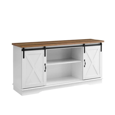 Modern Transitional Sliding Barndoor TV Stand For TVs Up To 65"- Saracina Home 19 Modern Transitional Sliding Barndoor TV Stand For TVs Up To 65"- Saracina Home - Image 17