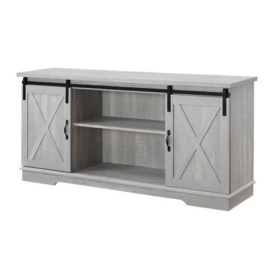 Modern Transitional Sliding Barndoor TV Stand For TVs Up To 65"- Saracina Home 22 Modern Transitional Sliding Barndoor TV Stand For TVs Up To 65"- Saracina Home - Image 20