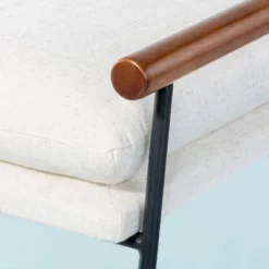 Cushioned Metal & Wood Bench - Cream/Black - Hearth & Hand™ With Magnolia -Cheap Furniture Store GUEST 31d32cd8 6e8f 42a8 ba93 0f4864c8073d