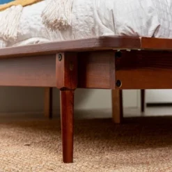 Boho Solid Wood Spindle Platform Bed - Saracina Home -Cheap Furniture Store GUEST 3eed612c 8a92 4ef4 835b fe0d274d907d