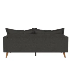 Maryan Pillowback Wood Stretcher Sofa Gray Linen - Room & Joy -Cheap Furniture Store GUEST 4538ad06 746c 4572 997f 4006936256c1