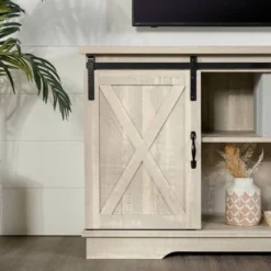Modern Transitional Sliding Barndoor TV Stand For TVs Up To 65"- Saracina Home 25 Modern Transitional Sliding Barndoor TV Stand For TVs Up To 65"- Saracina Home -Cheap Furniture Store GUEST 45b08206 71d0 4c78 8e78 8a18f861410c