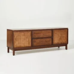 Wood & Cane Transitional Media Console - Hearth & Hand™ With Magnolia -Cheap Furniture Store GUEST 47d6512c 9c87 4cf2 85dc dc4e4150645a
