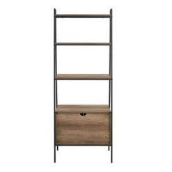 72" Open Shelf And Closed Storage Cabinet Ladder Bookcase - Saracina Home -Cheap Furniture Store GUEST 48b42602 a941 4f60 80c3 bd3ce1969bfa