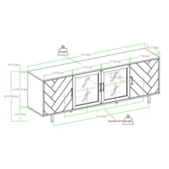 Vik Modern Boho 4 Door Herringbone TV Stand For TVs Up To 80" - Saracina Home 15 Vik Modern Boho 4 Door Herringbone TV Stand For TVs Up To 80" - Saracina Home -Cheap Furniture Store GUEST 52b388c7 9de8 439f b345 685161ddaa8a