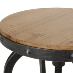 2pc Farmdale Industrial Firwood Adjustable Height Swivel Counter Height Barstools Antique Natural/Pewter - Christopher Knight Home -Cheap Furniture Store GUEST 561edad3 fe92 4095 8ef3 4d2416b1366a