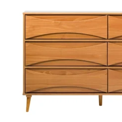 Mid-Century Modern Contoured 6 Drawer Dresser - Saracina Home -Cheap Furniture Store GUEST 594c6242 2500 453b 90d5 efb2e62ee4ee