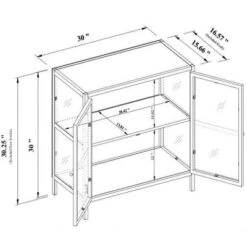 30" Crystal Cove Glass Cabinet Black - Threshold™ Designed With Studio McGee -Cheap Furniture Store GUEST 5b71f51a 7630 42b5 9e09 477102ac59f6