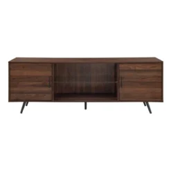 2 Door Mid-Century Modern Wood Storage TV Stand For TVs Up To 80" - Saracina Home -Cheap Furniture Store GUEST 5c5500e9 ceea 4ccd 98a6 a8f014d1cbc5