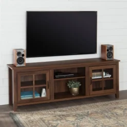 Tasi Glass Door Console TV Stand For TVs Up To 80" - Saracina Home -Cheap Furniture Store GUEST 5df2eb10 a430 4013 a951 9057a4d84029