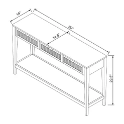 East Bluff Woven Drawer Console Table - Threshold™ Designed With Studio McGee -Cheap Furniture Store GUEST 5fadeab1 5821 409f b35b 9dc3416e6dfc