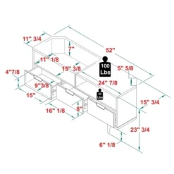 Cara Mid-Century Modern 3 Drawer Corner TV Stand For TVs Up To 58" - Saracina Home -Cheap Furniture Store GUEST 63003f1f 44d7 4165 9d1a 122bd84a0d5d
