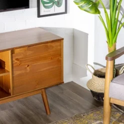 Solid Wood Mid-Century Modern TV Stand For TVs Up To 65" - Saracina Home 19 Solid Wood Mid-Century Modern TV Stand For TVs Up To 65" - Saracina Home -Cheap Furniture Store GUEST 64291693 f8bf 4214 8739 2fe9a7cbadf0