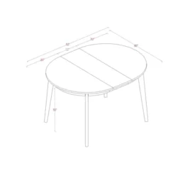 Astrid Mid-Century Round Extendable Dining Table - Threshold™ -Cheap Furniture Store GUEST 67363663 bc12 48bd adb2 c9a5c8b71510