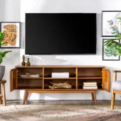 Solid Wood Mid-Century Modern TV Stand For TVs Up To 65" - Saracina Home 27 Solid Wood Mid-Century Modern TV Stand For TVs Up To 65" - Saracina Home -Cheap Furniture Store GUEST 686002c1 8c90 4149 bce4 d40fc12f1038