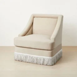 Alberhill Velvet Accent Chair With Fringe - Opalhouse™ Designed With Jungalow™ -Cheap Furniture Store GUEST 6a2c8665 b5eb 4e71 9163 3f7b29c4d6c7