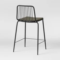 Set Of 2 Sodra Rounded Seat Wire Counter Height Barstool Black - Threshold™ -Cheap Furniture Store GUEST 6b7f294e b01b 43f7 ab3c d0ae1779d18d