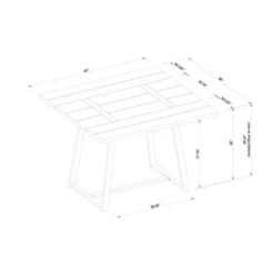 Brimfield Metal Base Extendable Dining Table Brown - Threshold™ -Cheap Furniture Store GUEST 6cc89fd1 cd13 4a73 b61a b2b76aaf7bc1