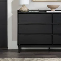 Mid-Century Modern Solid Wood 6 Drawer Double Dresser - Saracina Home -Cheap Furniture Store GUEST 6e54a525 852f 4e93 8d57 0eae630fa901