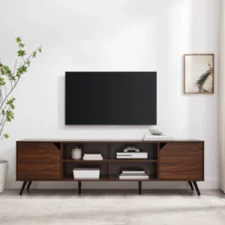 Mid-Century Modern Wide Storage TV Stand For TVs Up To 80" - Saracina Home -Cheap Furniture Store GUEST 6f499918 edba 4a35 8b0f 8398f4abe3f3