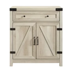 Clarabelle Rustic Farmhouse Barn Door Accent Cabinet - Saracina Home -Cheap Furniture Store GUEST 713ae4d0 858a 4fc3 8b2d 6512862d084e