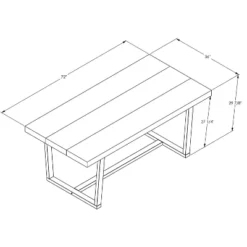 72" Modern Farmhouse Solid Wood Distressed Plank Top Dining Table - Saracina Home -Cheap Furniture Store GUEST 771a4c0c 29dd 4c84 ae48 88970e06f0cd