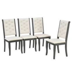 6 PCS Retro Dining Set With Unique-designed Table And Upholstered Chair-ModernLuxe -Cheap Furniture Store GUEST 78a4aa99 c2e8 4e31 be9f 1d3d57e22a8b