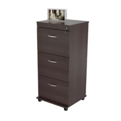 40.16" 3 Drawer Locking File Cabinet Espresso - Inval -Cheap Furniture Store GUEST 7a1882a1 9308 42fe 84ca 26009a32610b