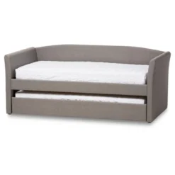 Twin Camino Modern And Contemporary Faux Leather Upholstered Daybed With Guest Trundle Bed - Baxton Studio -Cheap Furniture Store GUEST 81371f9a 7abc 4186 bdc5 10b187ea8a84