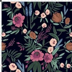 Geller Modern Counter Height Barstool In Botanical Grant Floral Ink - Threshold™ -Cheap Furniture Store GUEST 82426902 4614 4afe ab09 ea4d76a2f67f