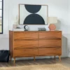 Mid-Century Modern Contoured 6 Drawer Dresser - Saracina Home -Cheap Furniture Store GUEST 835bca04 5042 4090 9359 69c944436414