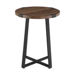 Wrightson Urban Industrial Faux Wrap Leg Round Side Table - Saracina Home -Cheap Furniture Store GUEST 84399111 cd74 49b4 9bbc 69a1b7d809fe