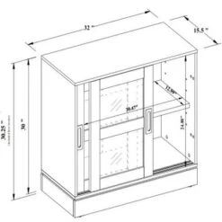 32" Promontory Sliding Glass 2 Door Cabinet - Threshold™ Designed With Studio McGee 19 32" Promontory Sliding Glass 2 Door Cabinet - Threshold™ Designed With Studio McGee -Cheap Furniture Store GUEST 886a1690 8c08 4bfa 84cf 5fb1b76c3fe4