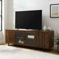 Vik Modern Boho 4 Door Herringbone TV Stand For TVs Up To 80" - Saracina Home 17 Vik Modern Boho 4 Door Herringbone TV Stand For TVs Up To 80" - Saracina Home -Cheap Furniture Store GUEST 9063eb92 b49a 4de7 8042 61e07cd7b281