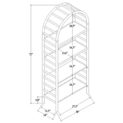 72" Holladay Curved Wooden Bookcase - Threshold™ Designed With Studio McGee 19 72" Holladay Curved Wooden Bookcase - Threshold™ Designed With Studio McGee -Cheap Furniture Store GUEST 907a020b f8bd 48ff ad78 2332a2c16f0a
