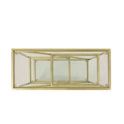 Kokesh Modern Glam Tempered Glass 3 Shelf Asymmetrical Bookcase Gold - Christopher Knight Home -Cheap Furniture Store GUEST 91617d1f b48c 4a5c 8204 aa965eb572df