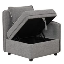 122.8" Minimalist Convertible Modular Sofa, Upholstered Sectional Sofa Couch With 5 Pillows-ModernLuxe -Cheap Furniture Store GUEST 91e3b404 7796 44c2 a384 ec2063b2ed7a