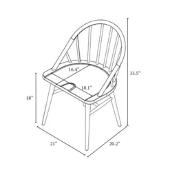 2pk Adwolf Rounded Spindle Dining Chairs Black - Threshold™ -Cheap Furniture Store GUEST 9717f7b7 7377 4009 b5b2 b90142c847de