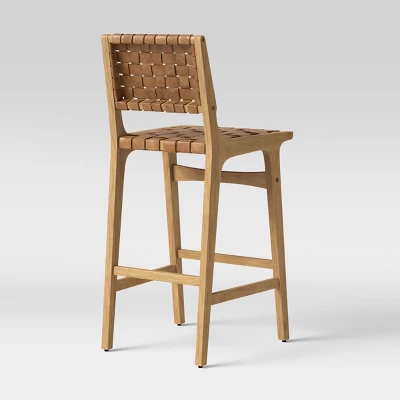 Ceylon Woven And Wood Barstool - Threshold™ 5 Ceylon Woven And Wood Barstool - Threshold™ - Image 3